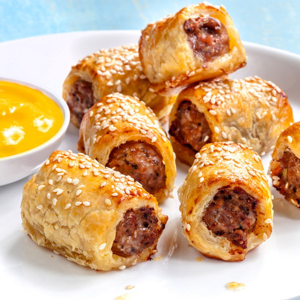 game day sausage rolls
