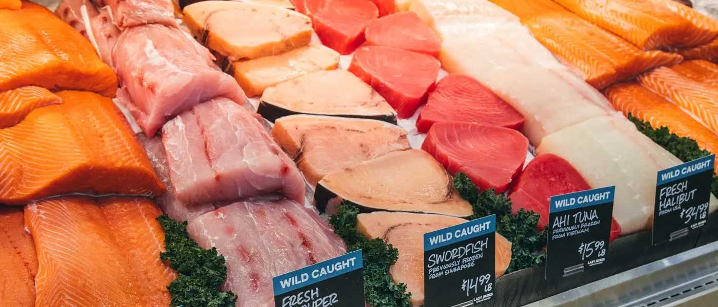 selection of seafood
