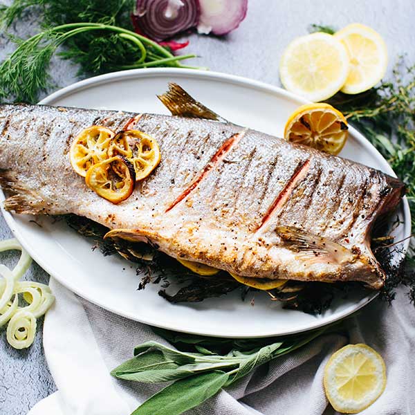 Grilled Whole Salmon