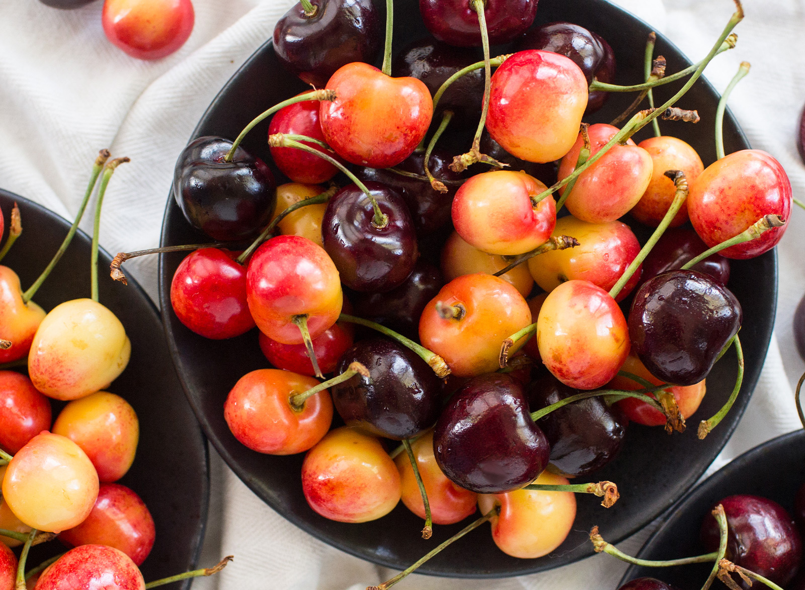 sustainable cherries on sale at new leaf community markets